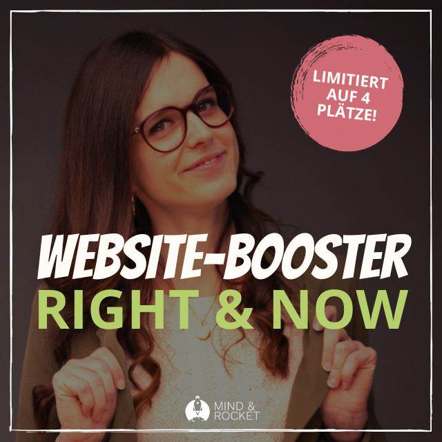 Website Booster Right & Now Artikelbild SEO Coaching Spezial Mind & Rocket