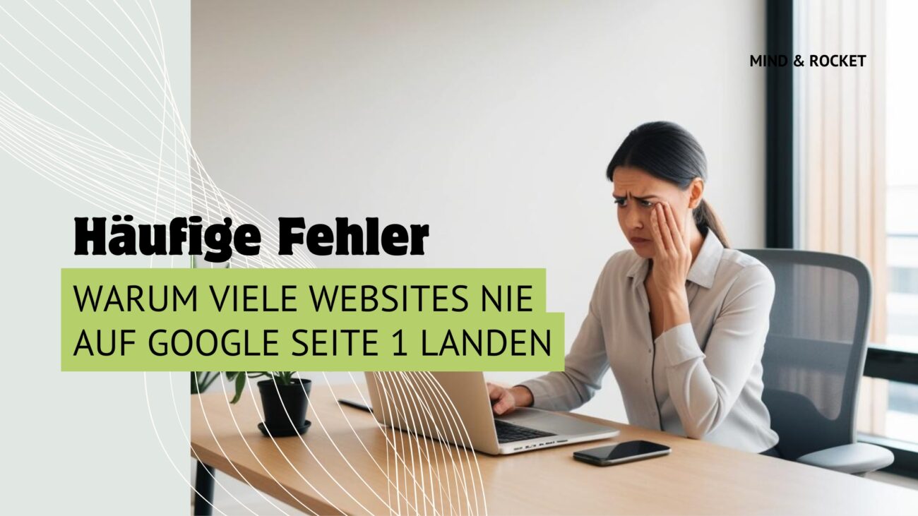 Häufige Fehler Warum viele Websites nie auf Google Seite 1 landen