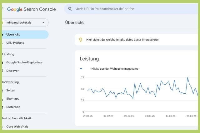 Website bei Google finden