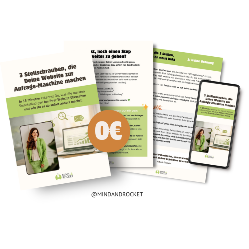 Guide 3 Stellschrauben die Deine Website zur Anfrage-Maschine machen