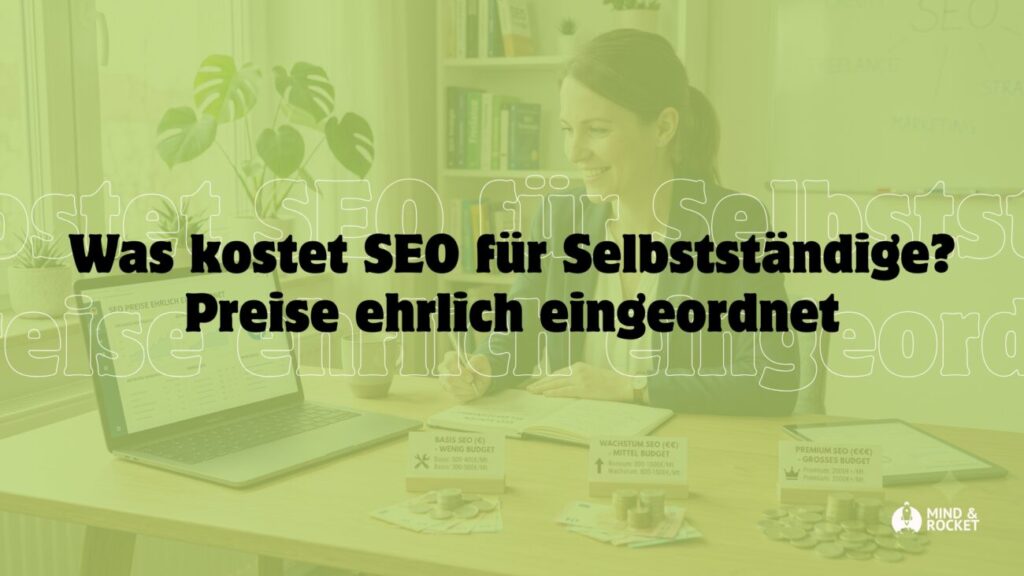Was kostet SEO für Selbstständige Beitragsbild