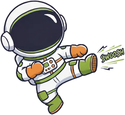 Astronaut, Maskottchen von Mind & Rocket