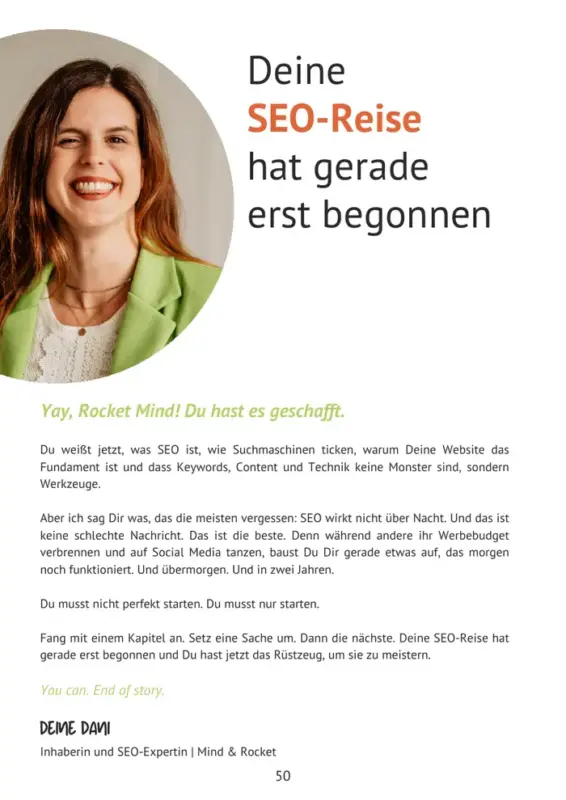Seite aus dem SEO-eBook: SEO-Checkliste